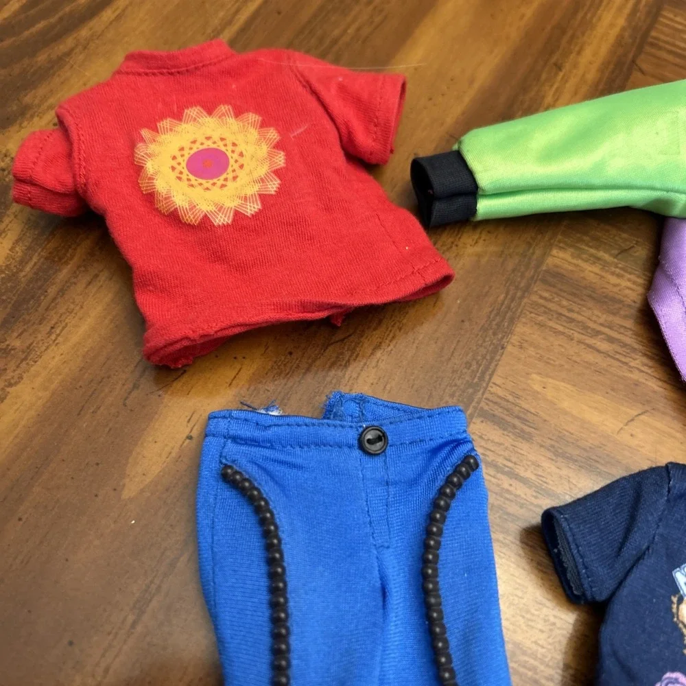 7 Piece Lot‎ Mattel Ken Doll Clothing Jacket Shorts Shirts